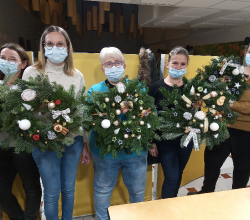 Couronne floral de l'avent 2021